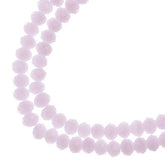 Crystal Lane Rondelle 2 Strand 7in (apx110pcs) 3x4mm Opaque Pink